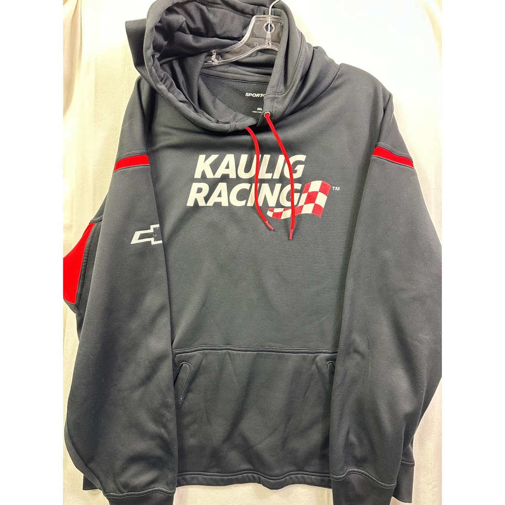 Kaulig Racing Chevrolet Black Red Hoodie Mens XXL Pullover Sweatshirt - Picture 7 of 12